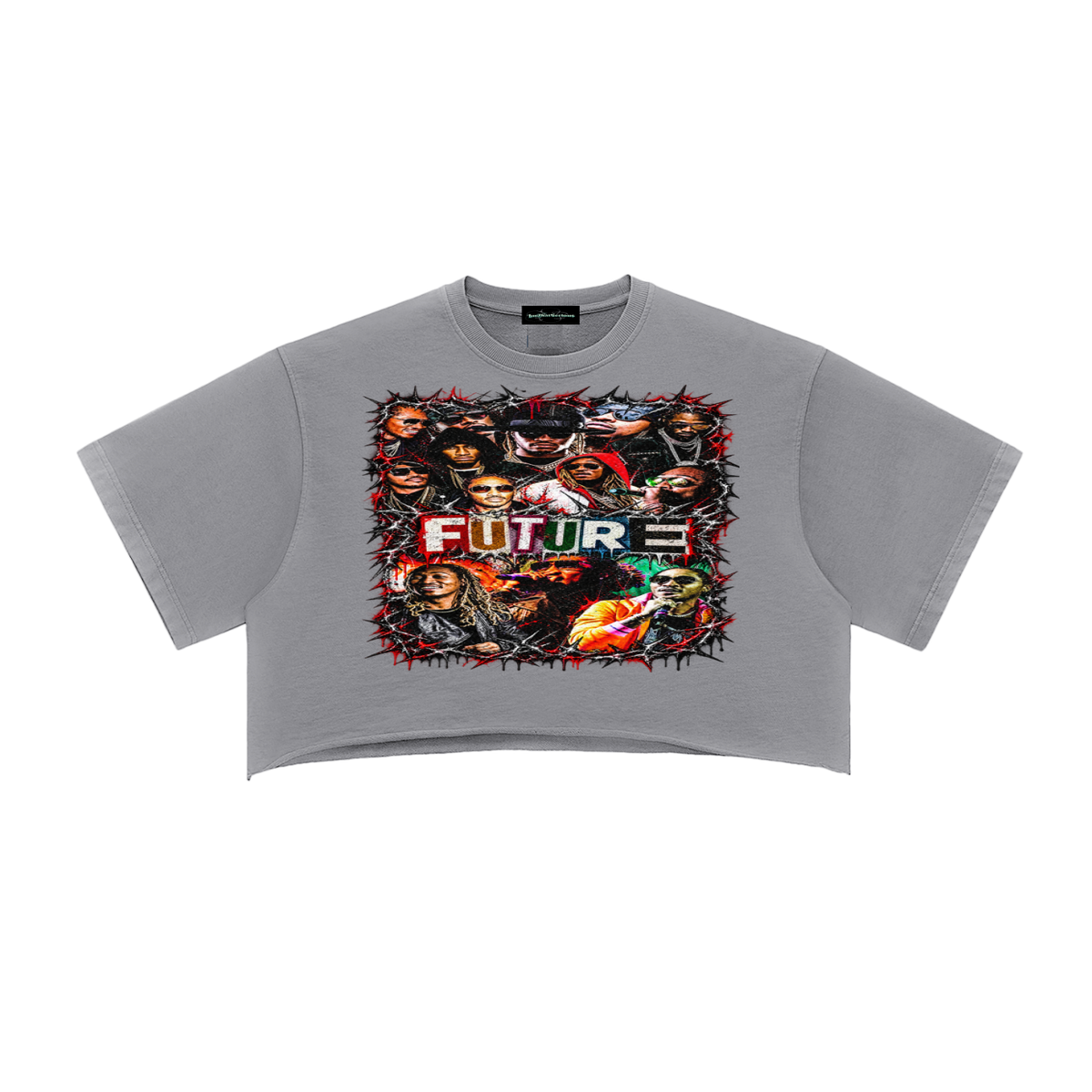 Future' Snow Washed Crop Top