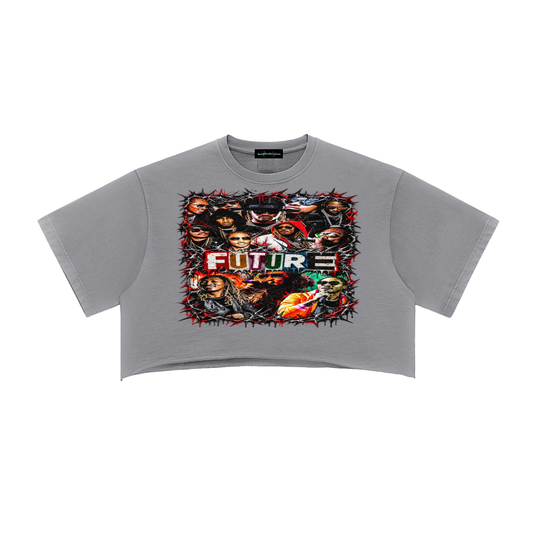 Future' Snow Washed Crop Top