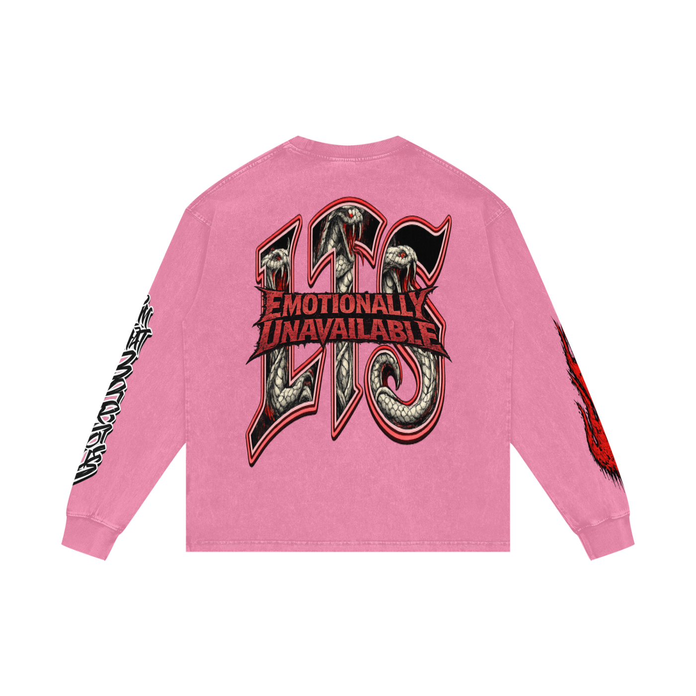 Acid Wash Oversize Long Sleeve T-Shirt