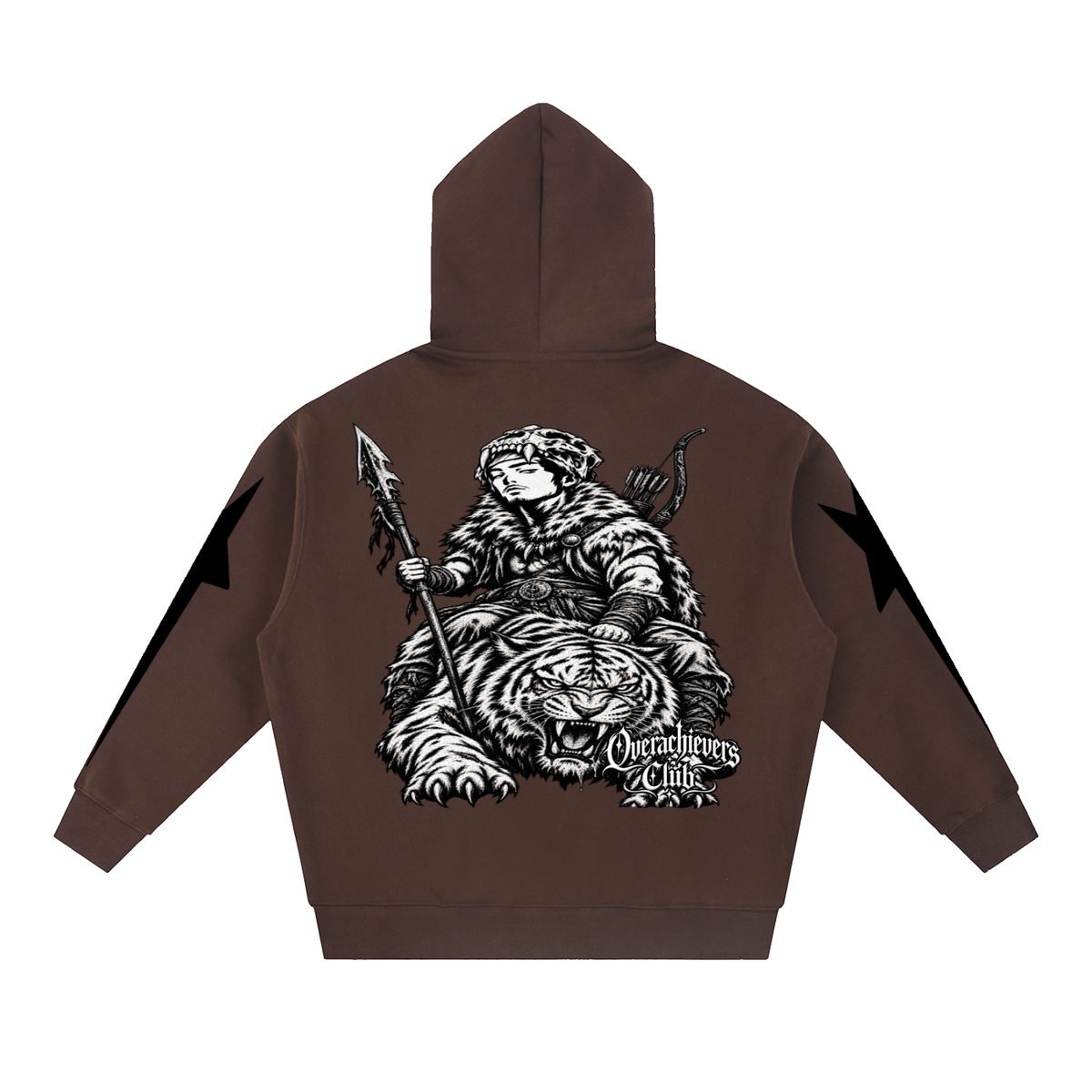 Overachievers Club' Oversized Fleece Boxy Hoodie, Sweatshirt, Sweatpant & Shorts Fit