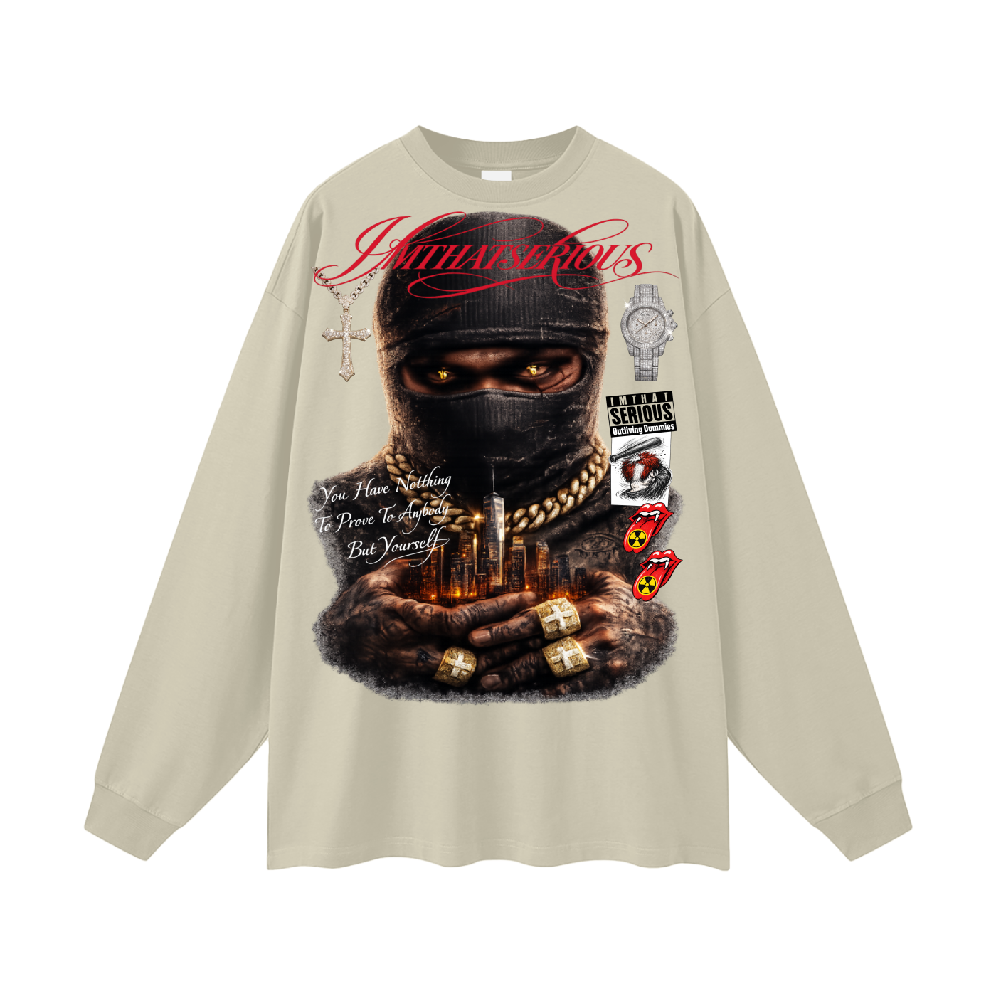Oversized Unisex Long Sleeve T-Shirt