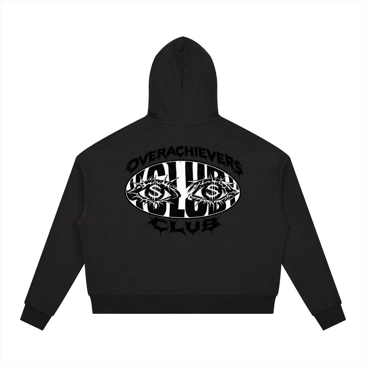 Overachievers Club' Contrast Drawstring Hoodie