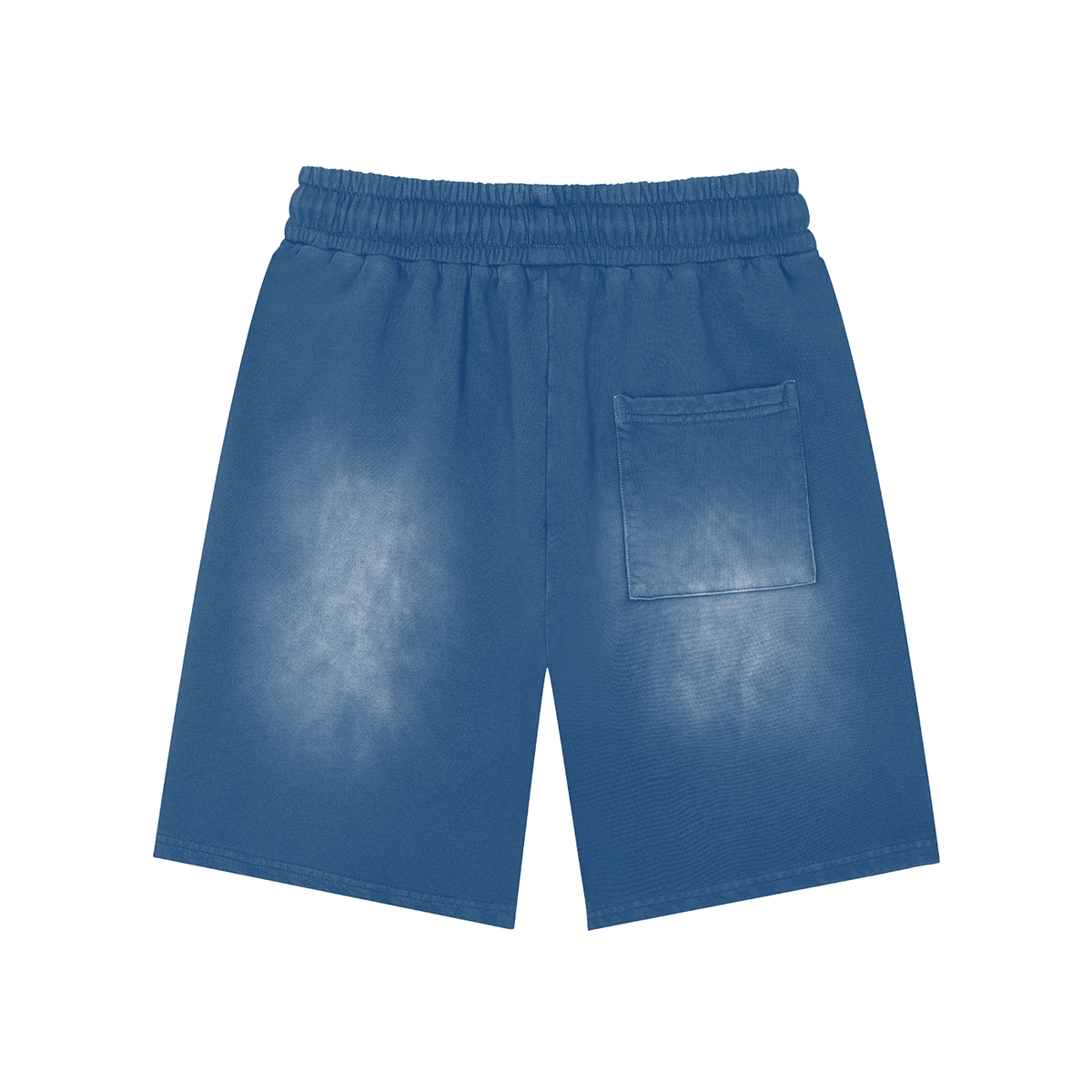 Overachievers Club' Rectangle Patch Monkey Washed Shorts