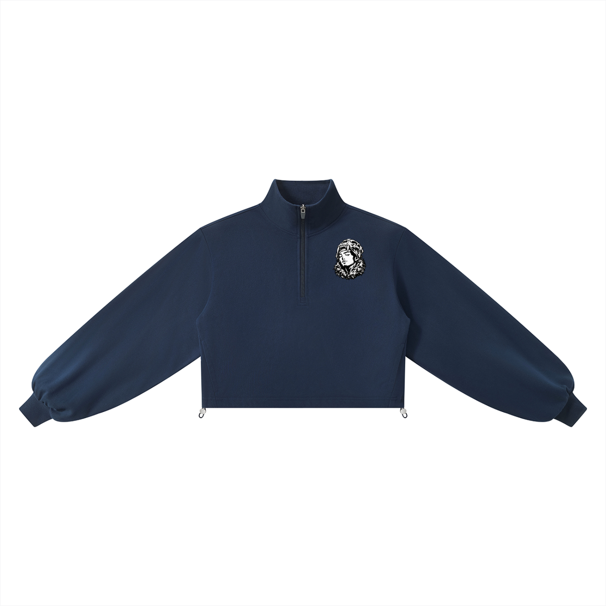 Overachievers Club' Women’s Mock-Neck Quarter-Zip Sweatshirt & Shorts