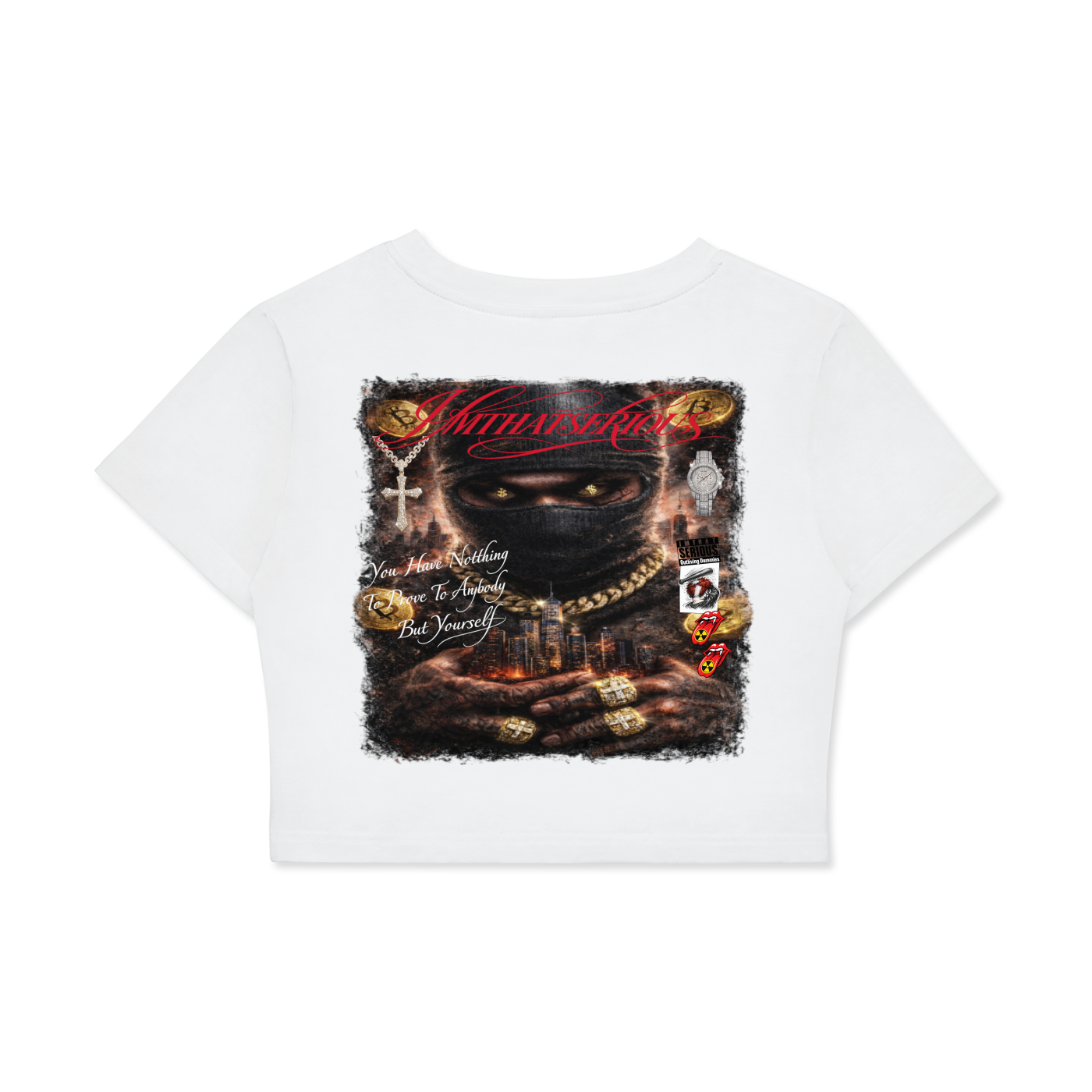 Fitted Crop Cotton T-Shirt