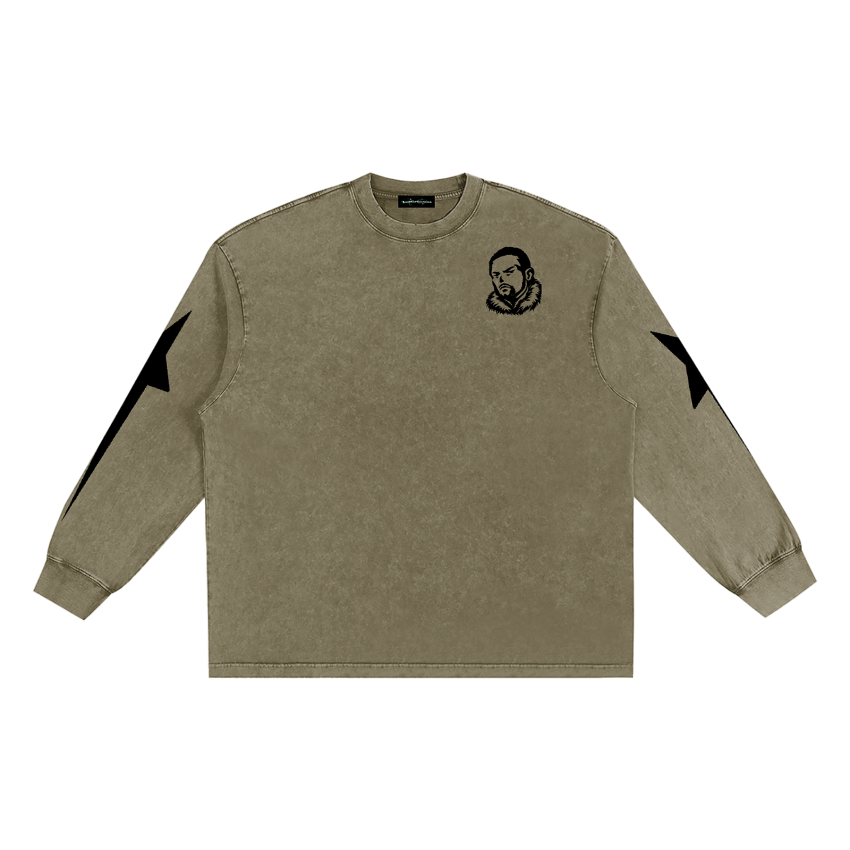 Overachievers Club' Snow Washed Frayed Edge Tee