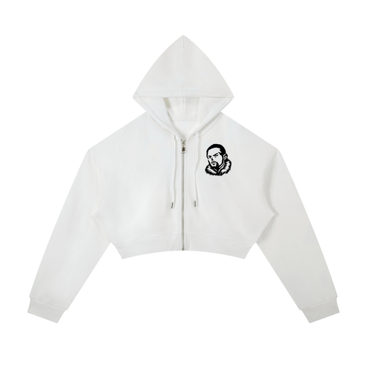 Overachievers Club' Cropped Zip-Up Hoodie, Sweatpants & Skirt