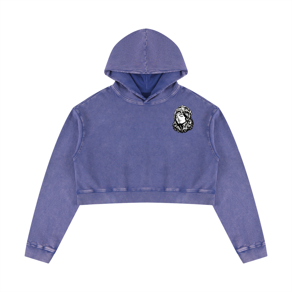 Overachievers Club' Women’s Mineral Washed Crop Hoodie & Flared Leg Pants