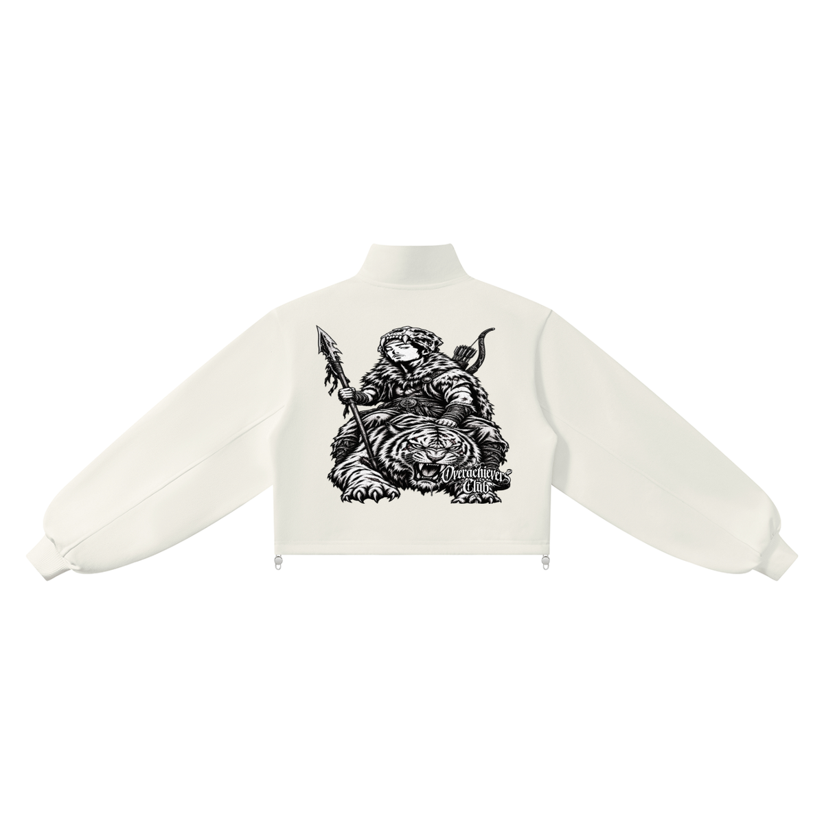 Overachievers Club' Women’s Mock-Neck Quarter-Zip Sweatshirt & Shorts