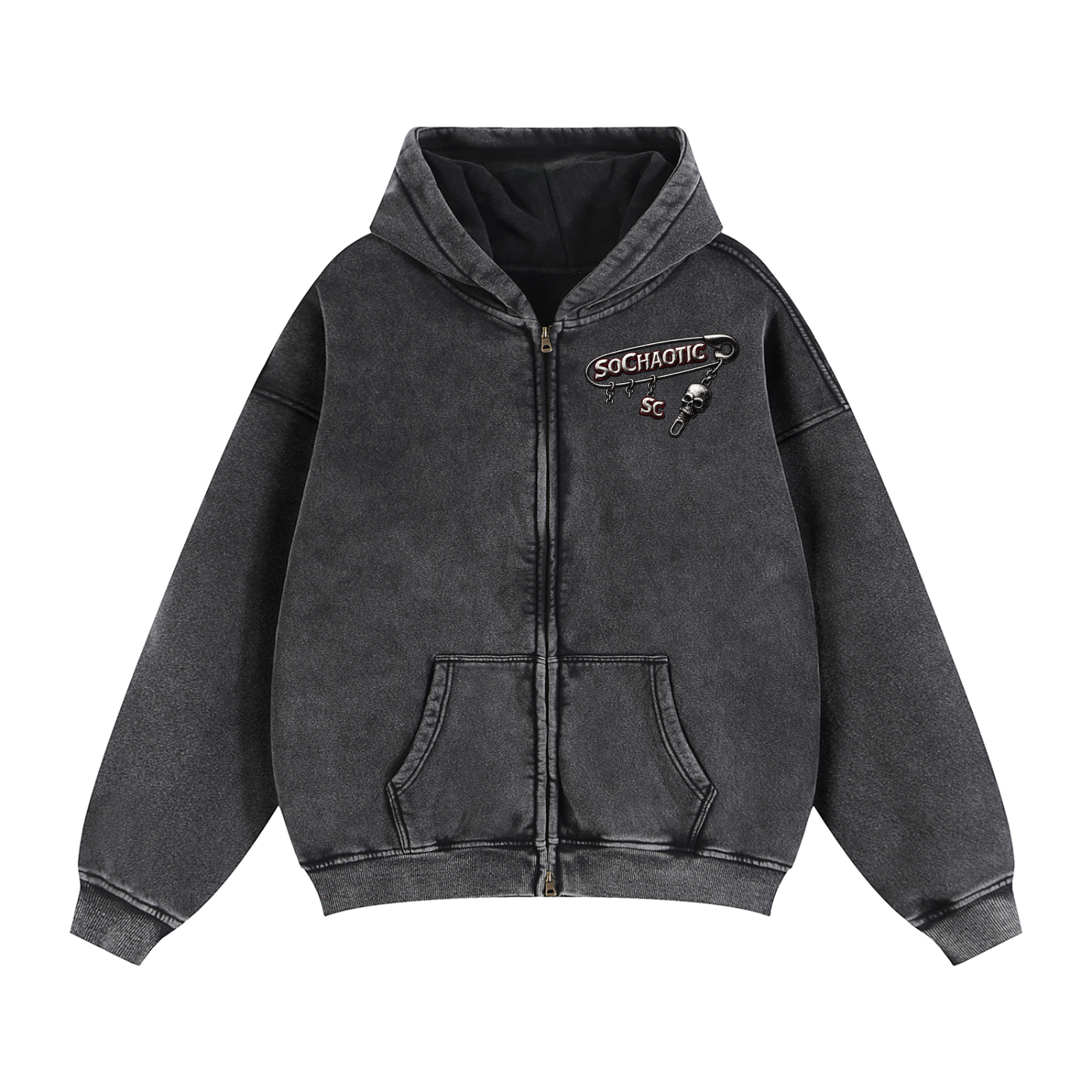 SoChaotic' Zip Fleece Hoodie