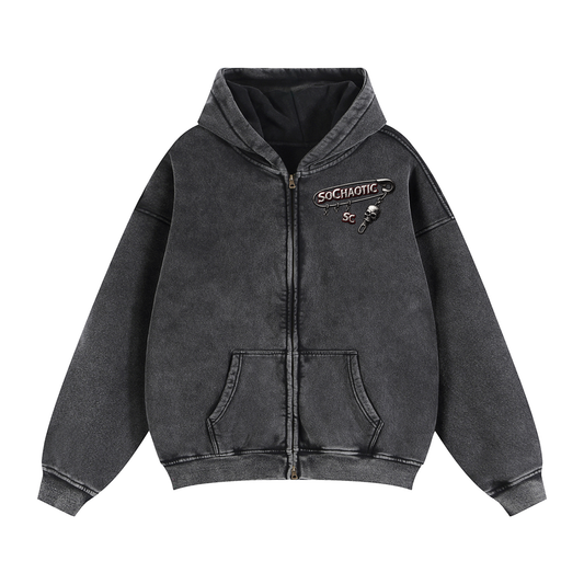 SoChaotic' Zip Fleece Hoodie