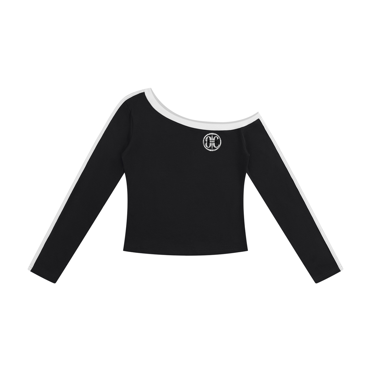 Overachievers Club' Women’s Color Block Off-the-Shoulder T-Shirt