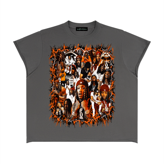 Von' Boxy Raw Edge T-Shirt