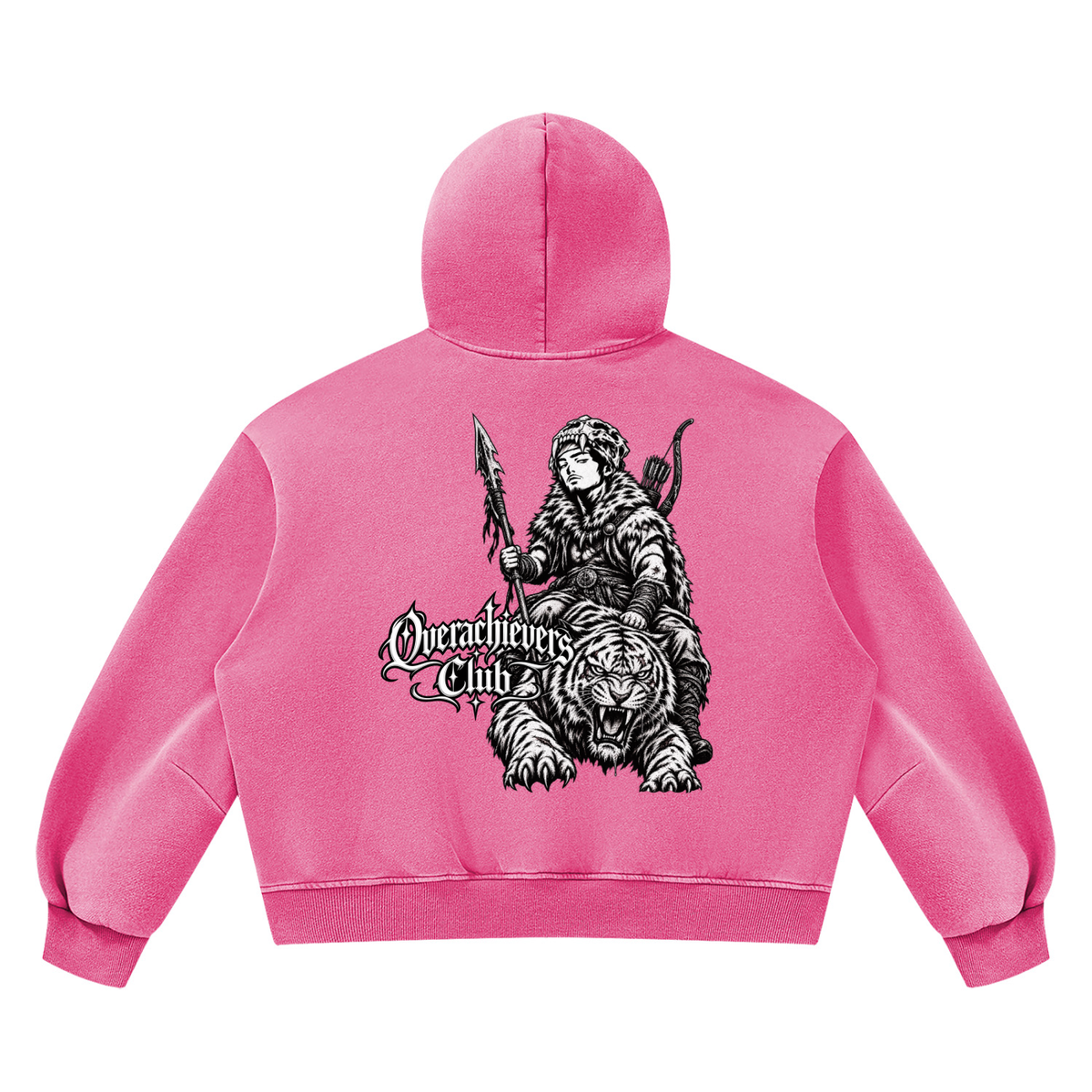 Overachievers Club' Vintage Wash Boxy Fleece Hoodie & Sweatpant