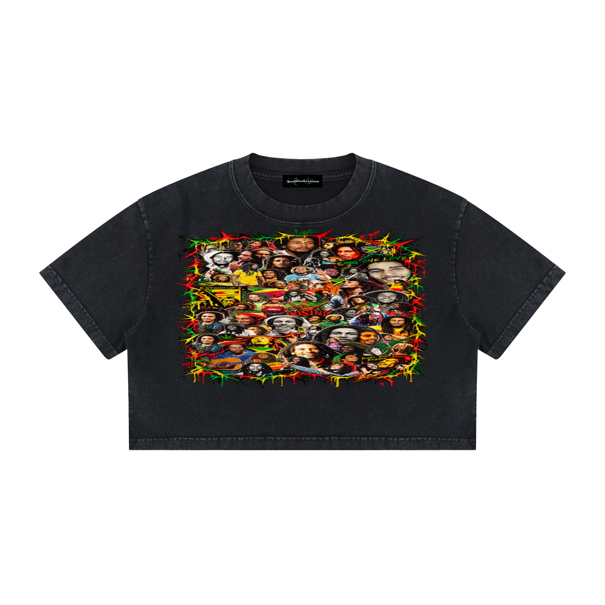 Marley' Women's Mineral Wash Crop T-Shirt