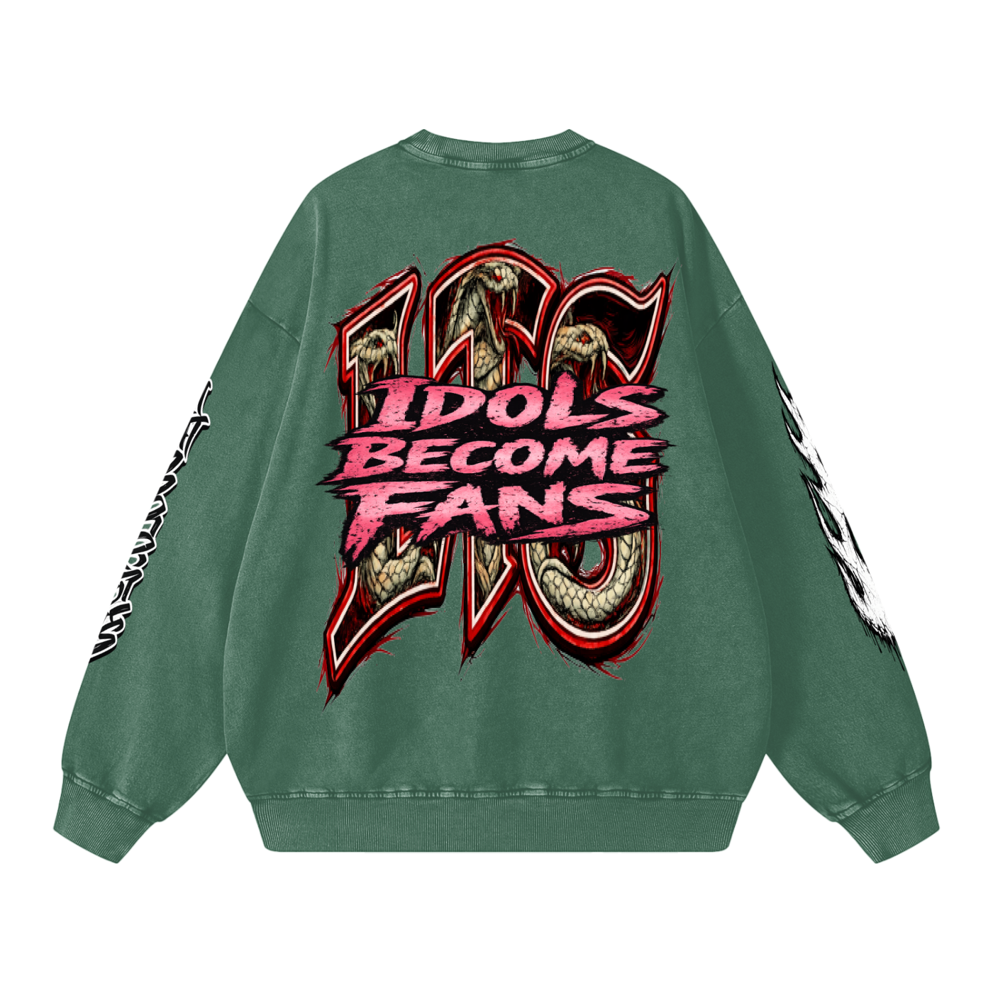Snow Washed Oversized Sweatshirt