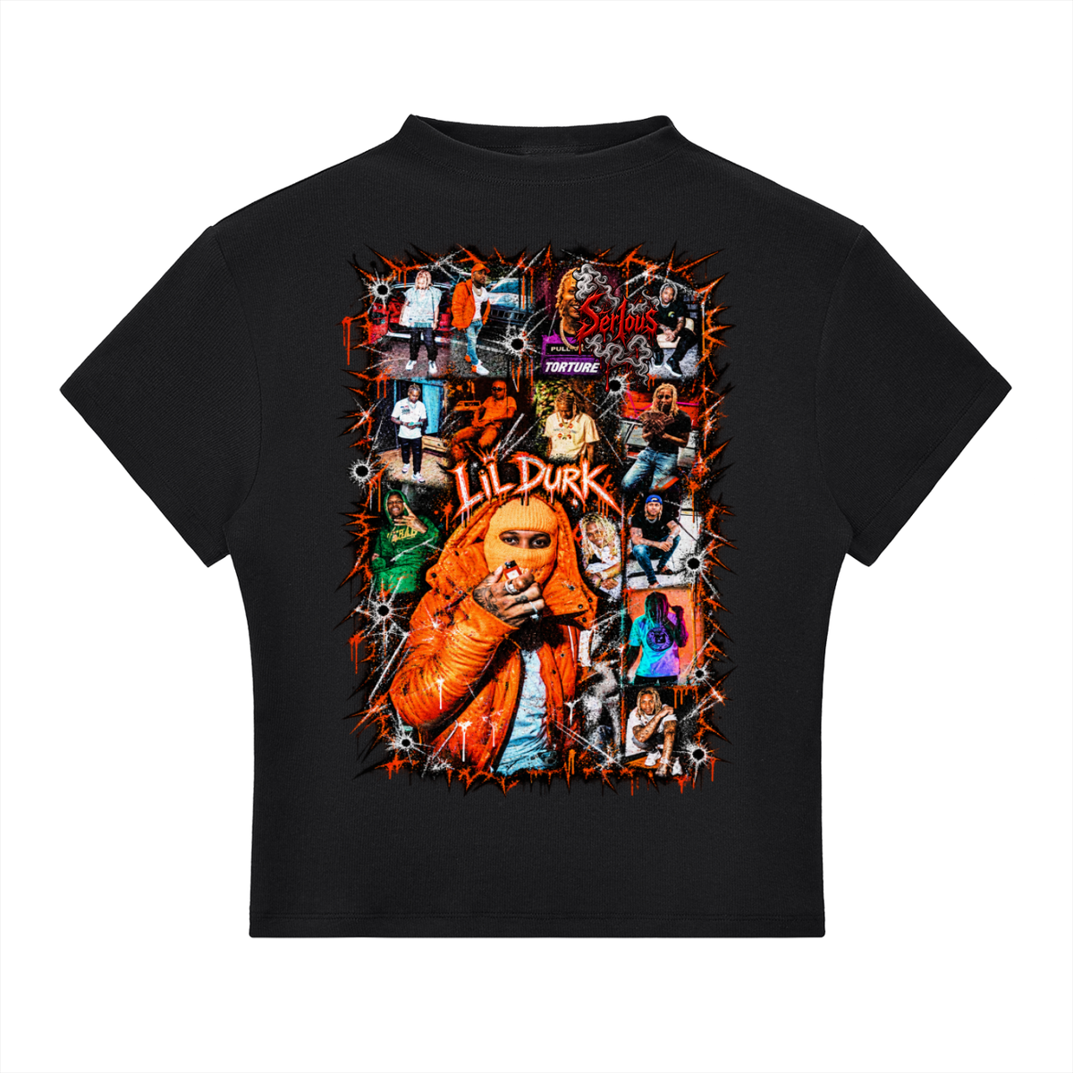 Durk' Slim Fit Mock Neck T-Shirt