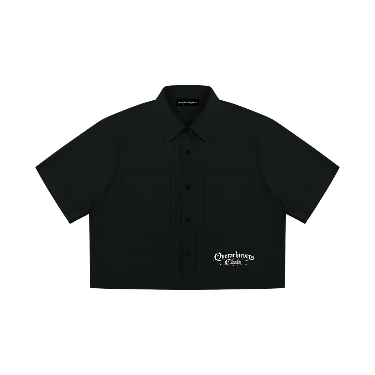 Overachievers Club' Women’s Crop Short Sleeve Shirt