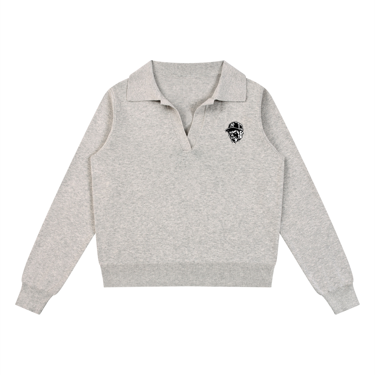 Serious1' Women’s Collared Pullover Knit Sweater