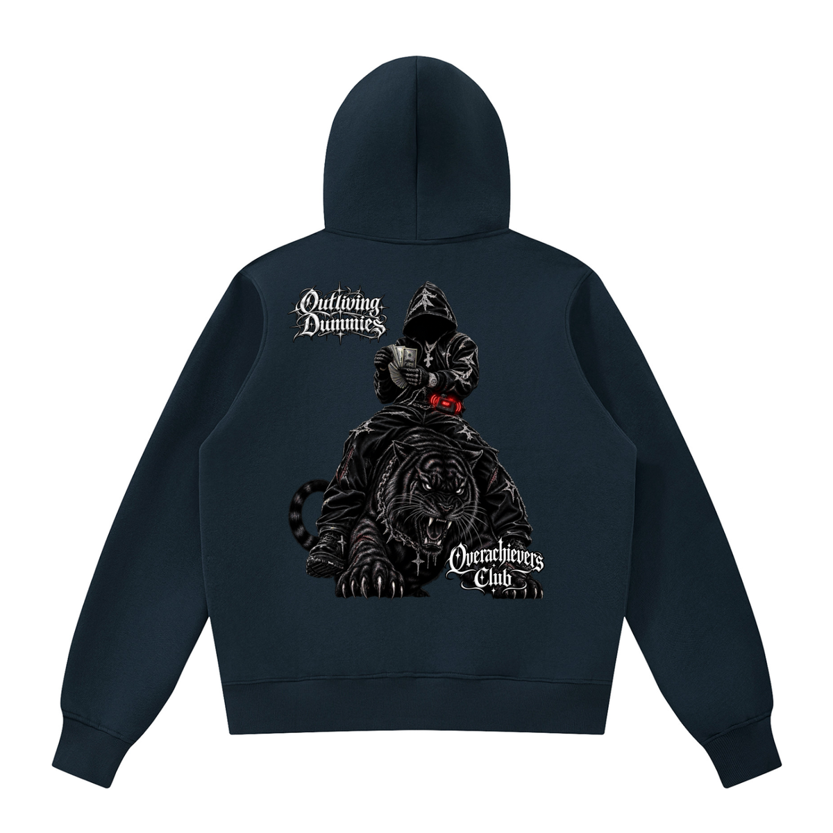 Overachievers Club' Oversized Boxy Fleece Hoodie, Sweatshirt, Sweatpant & Shorts Fit
