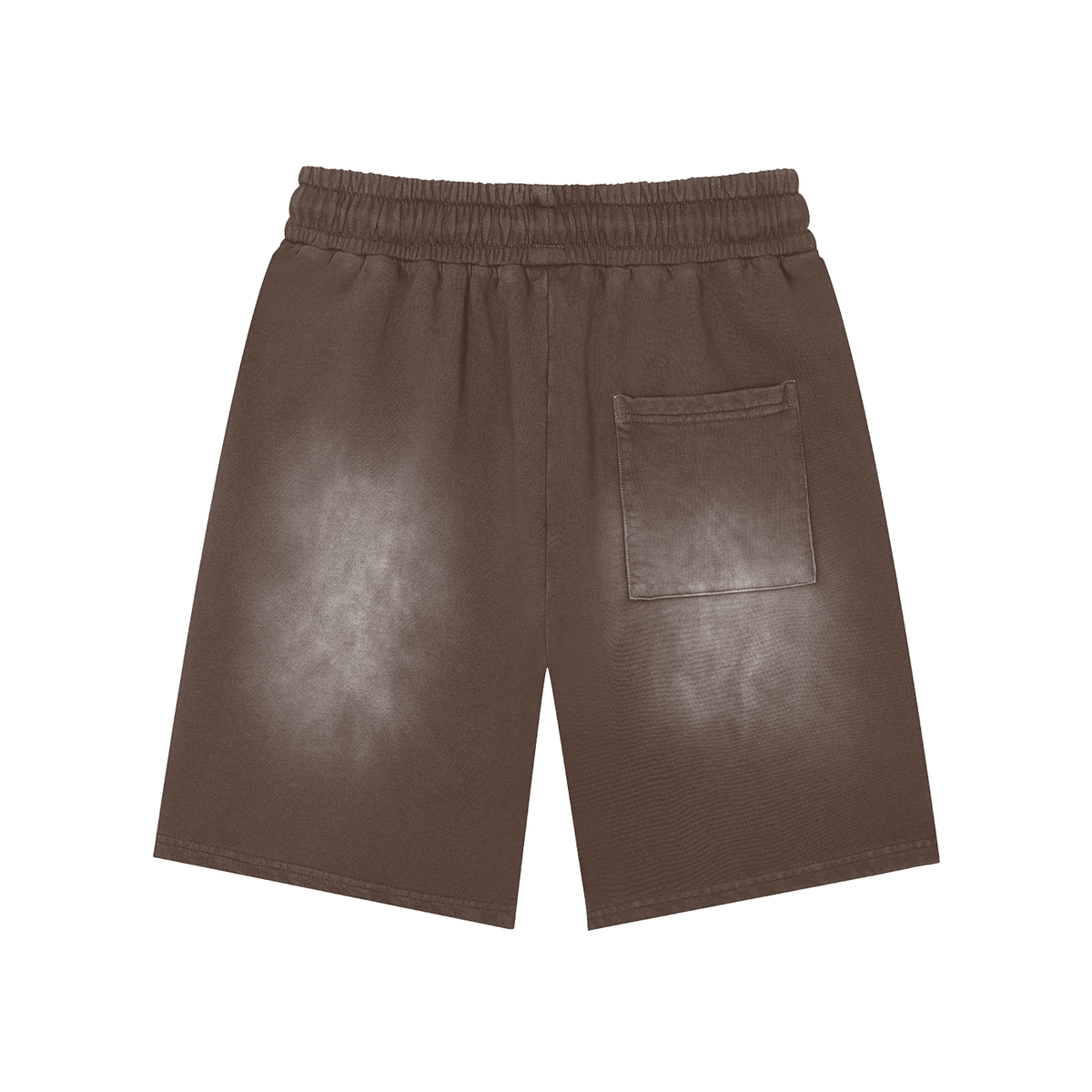 Overachievers Club' Rectangle Patch Monkey Washed Shorts