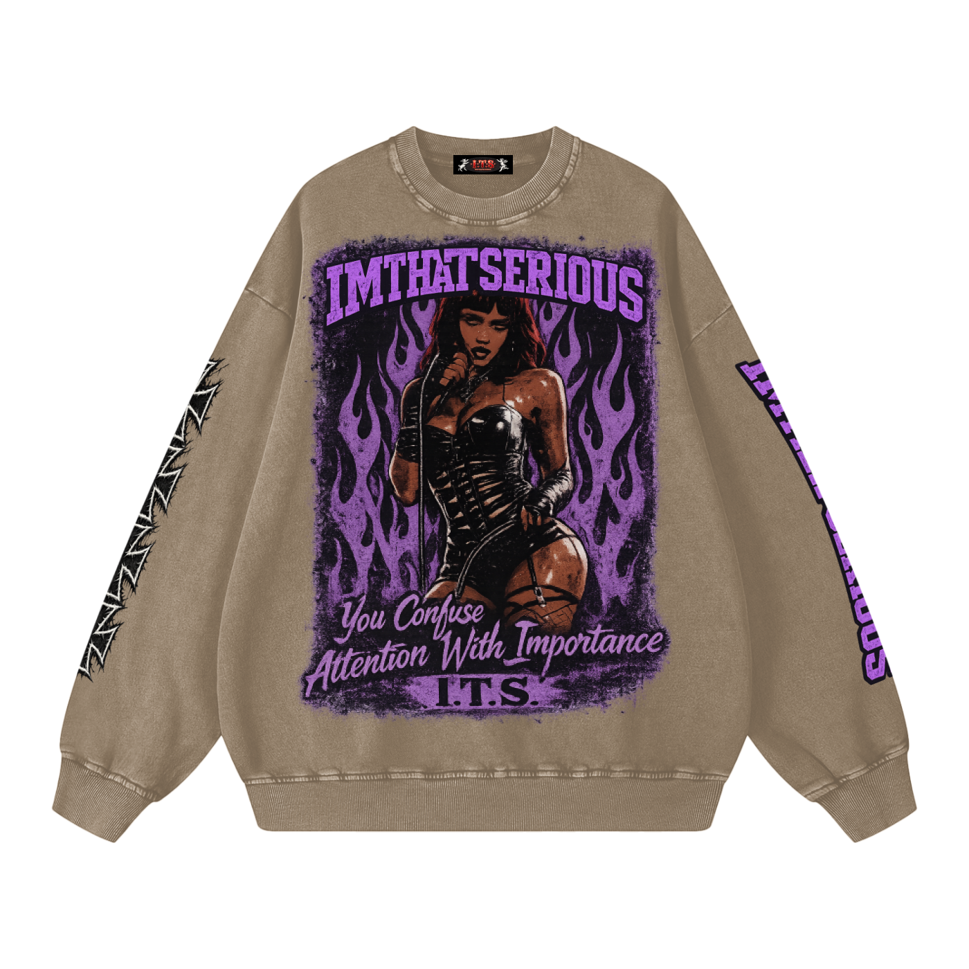 Snow Washed Oversized Sweatshirt