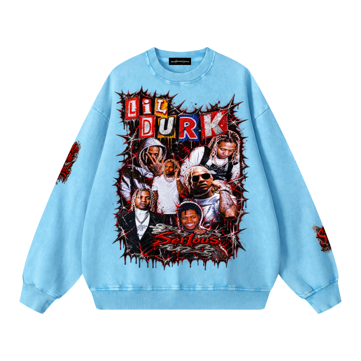 Durk' Snow Washed Oversized Sweatshirt