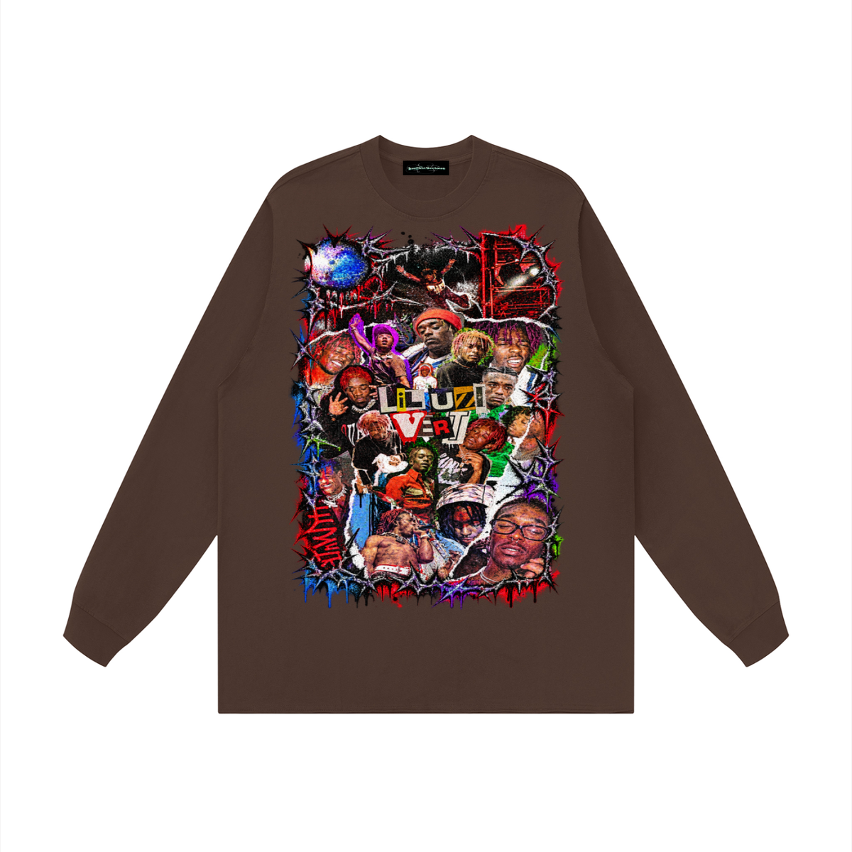Uzi' Raw Hem Long Sleeve T-Shirt
