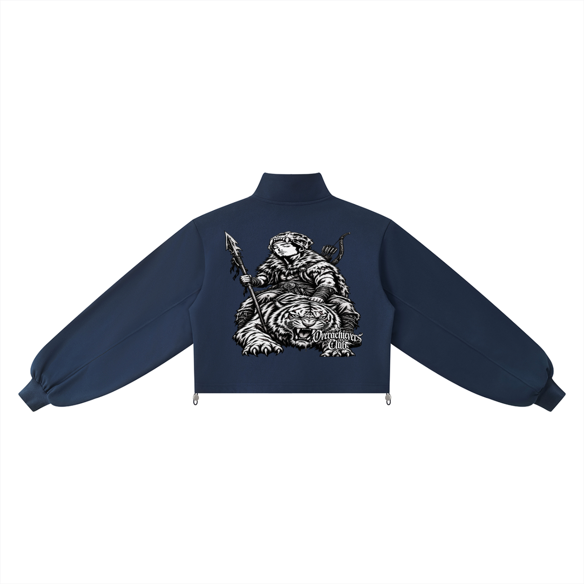 Overachievers Club' Women’s Mock-Neck Quarter-Zip Sweatshirt & Shorts