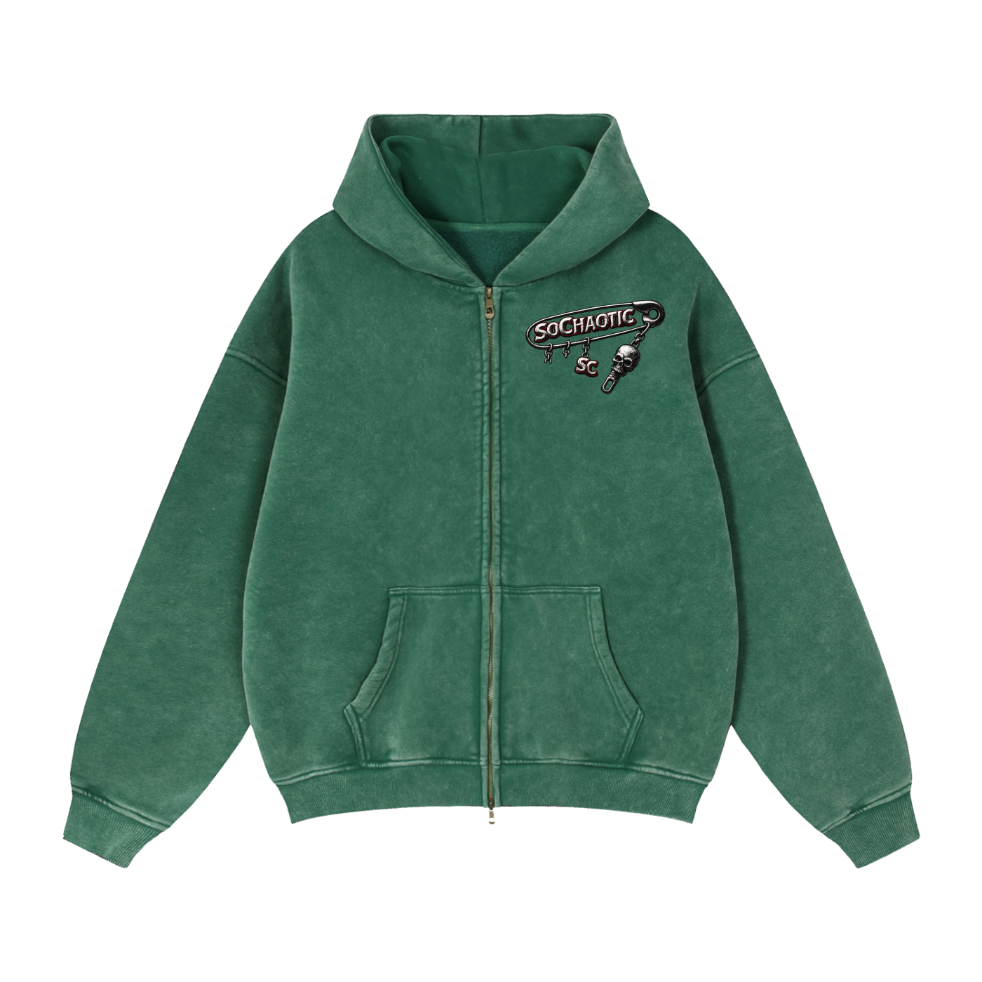 SoChaotic' Zip Fleece Hoodie