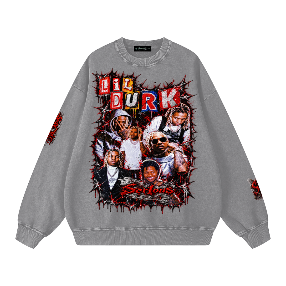Durk' Snow Washed Oversized Sweatshirt