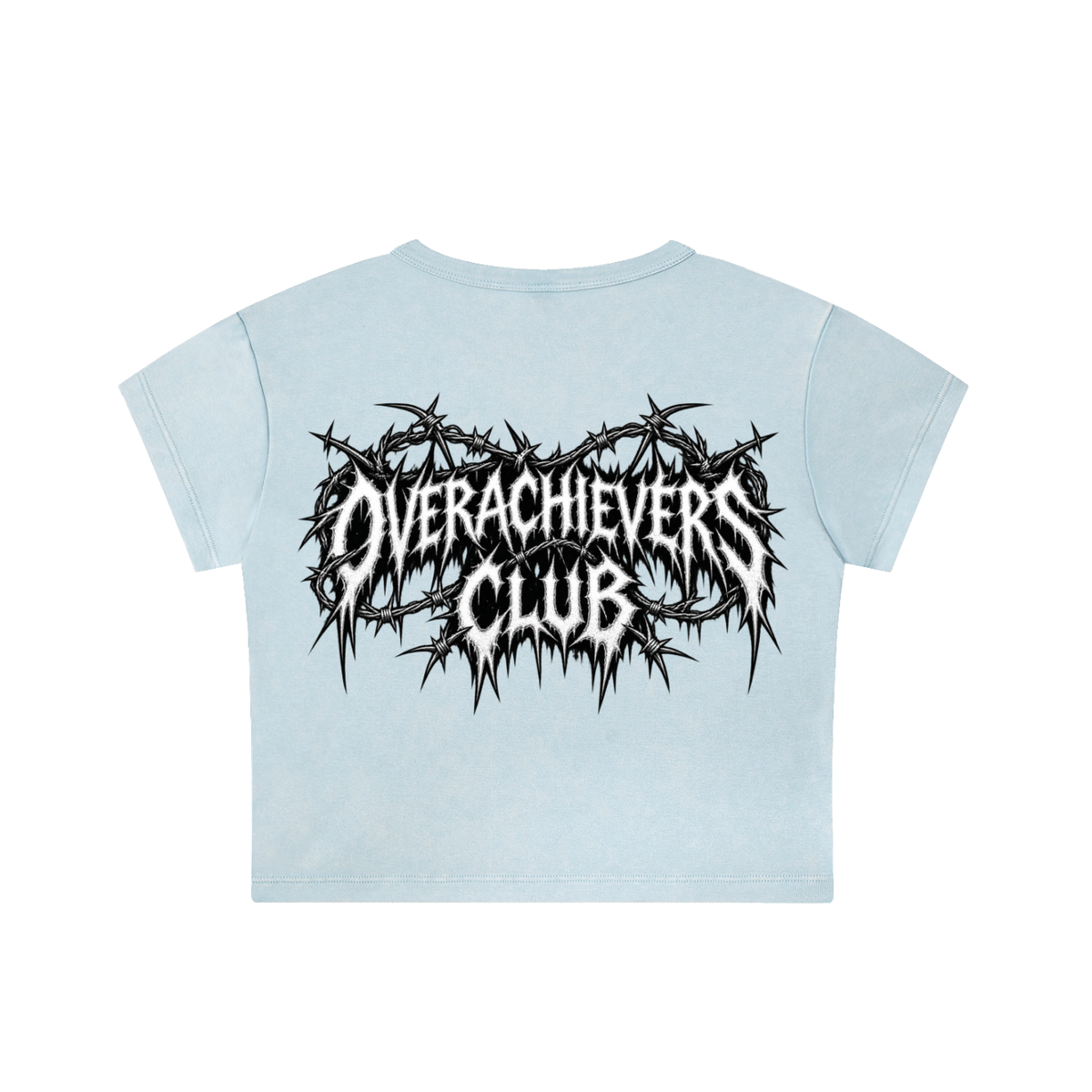 Shiesty' Snow Washed Crop Top