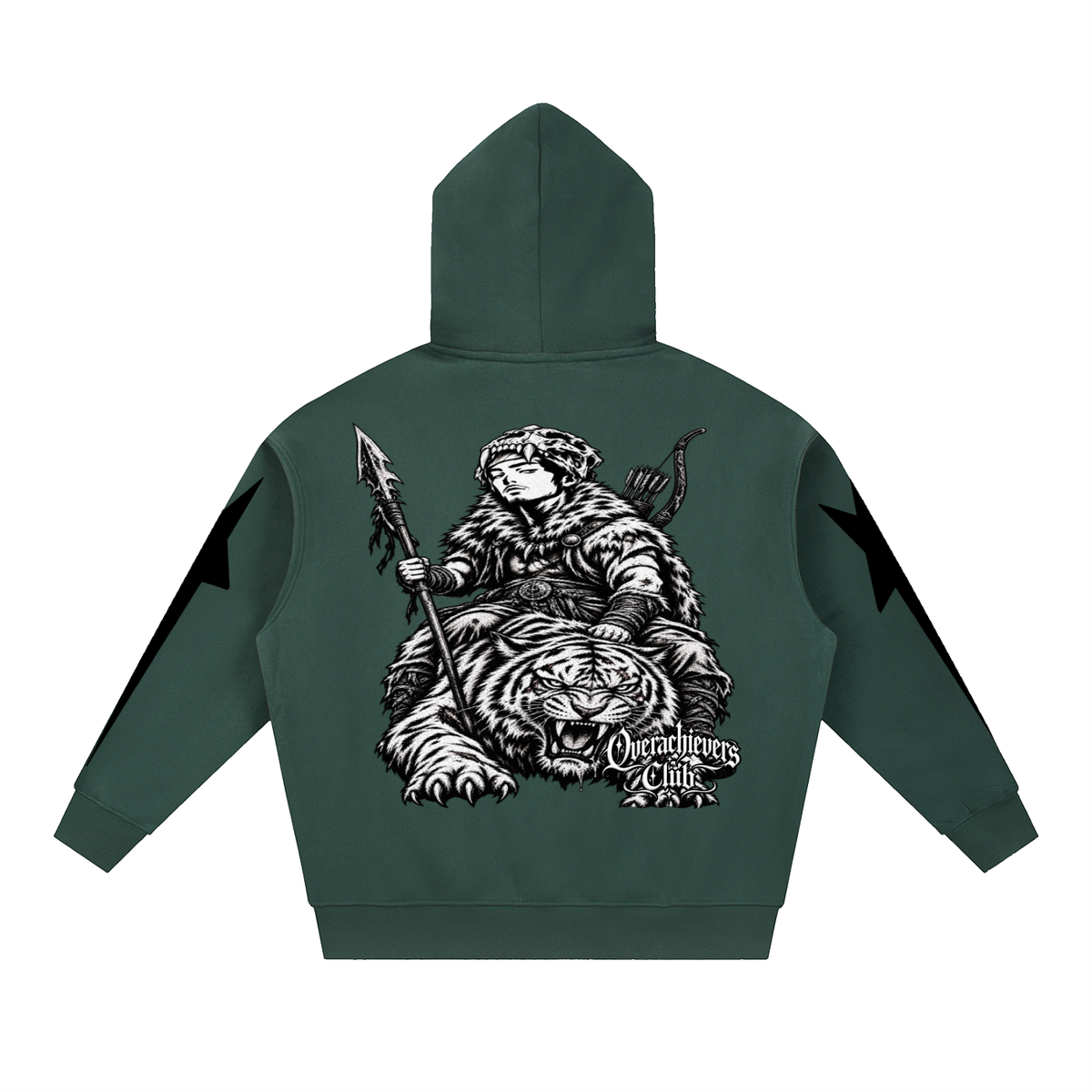 Overachievers Club' Oversized Fleece Boxy Hoodie, Sweatshirt, Sweatpant & Shorts Fit