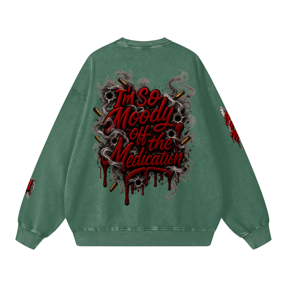 Durk' Snow Washed Oversized Sweatshirt
