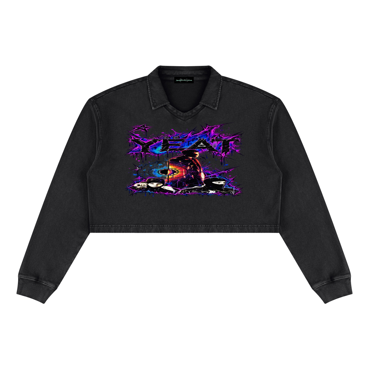 Yeat' Women’s Vintage Wash Crop Sweatshirt