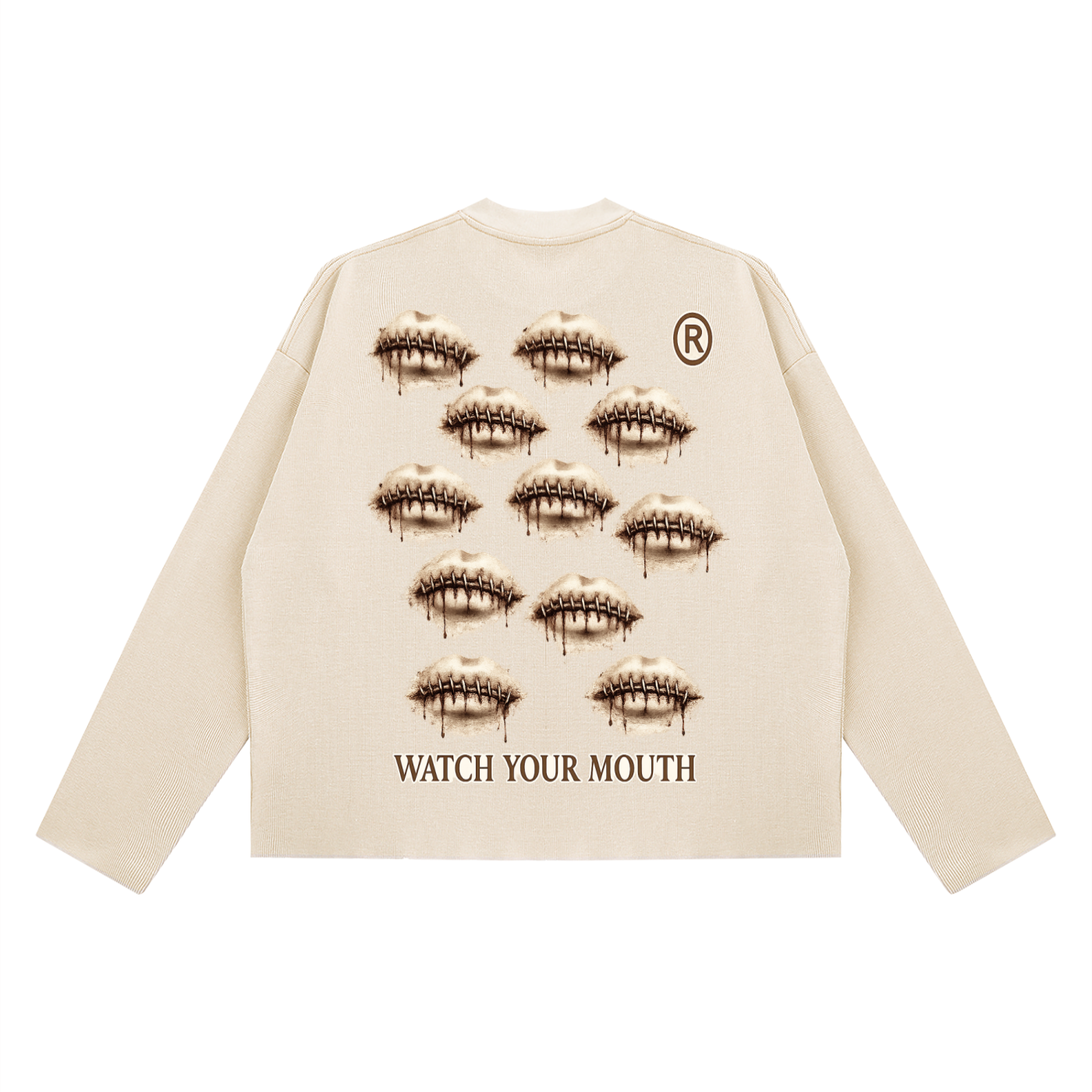 Unisex Vintage Wash Boxy  Waffle Raw Edge T-Shirt