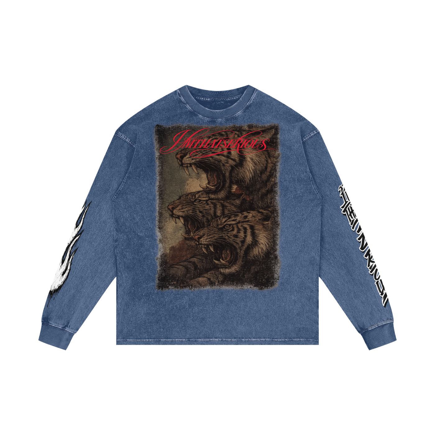 Acid Wash Oversize Long Sleeve T-Shirt