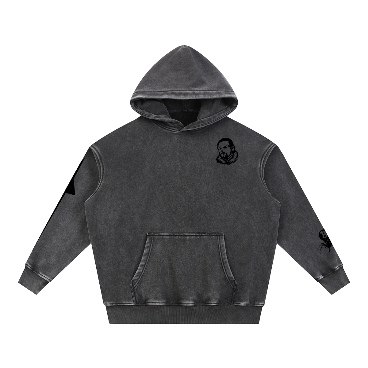 Overachievers Club' Snow Wash Fleece Oversize Hoodie