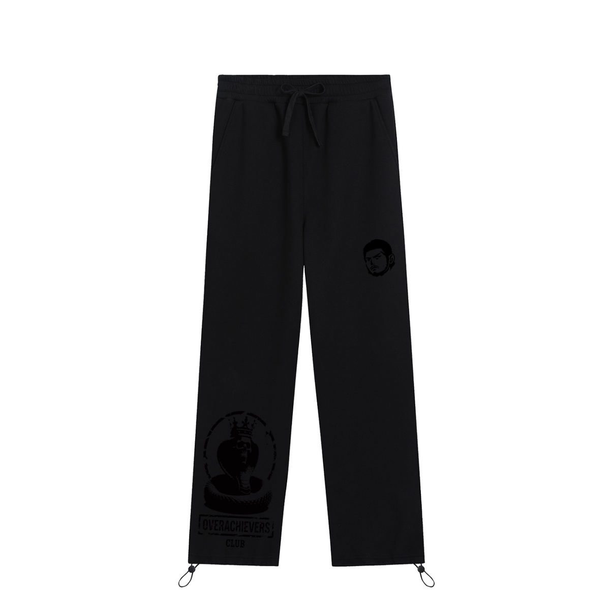 Overachievers Club' Contrast Trim Stand Collar Jacket & Sweatpant