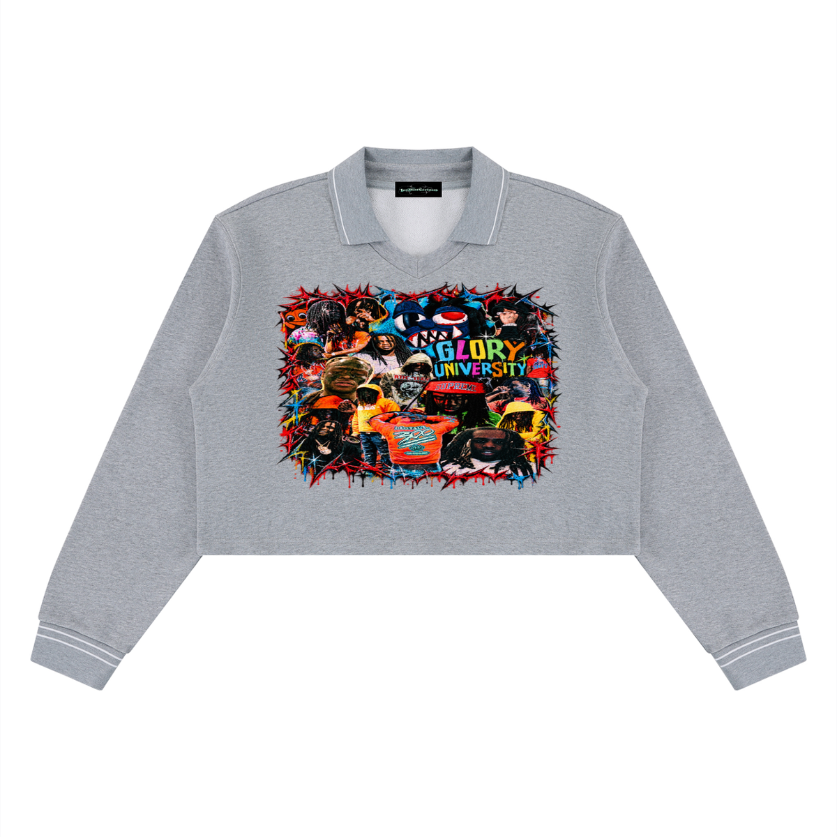 Sosa' Women’s Crop Collared Sweatshirt