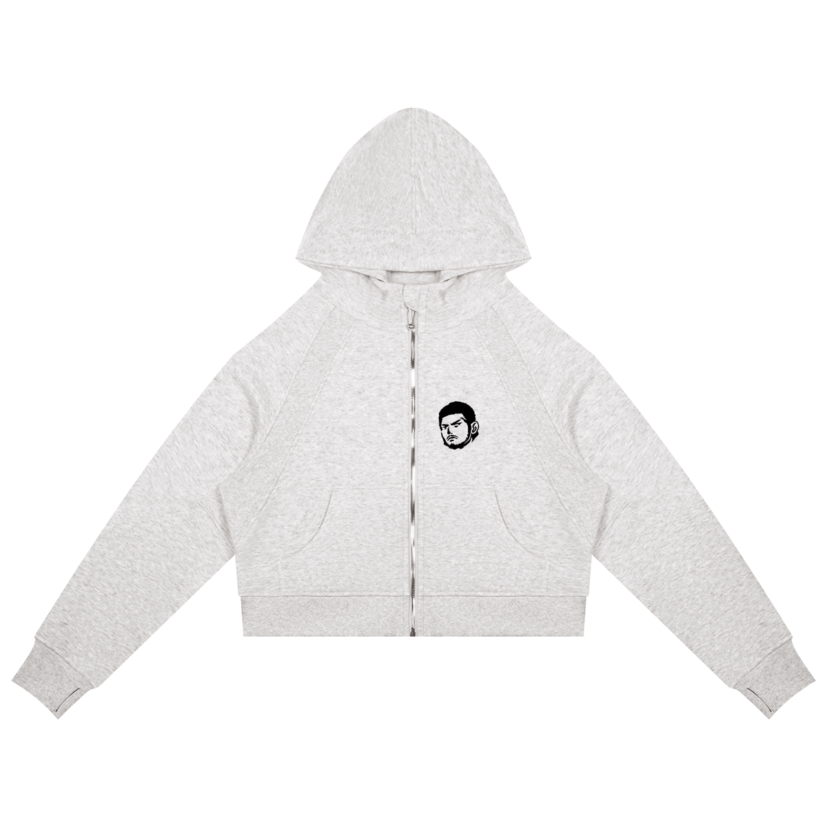 Overachievers Club' Cropped Zip-Through Hoodie & Sweatpants