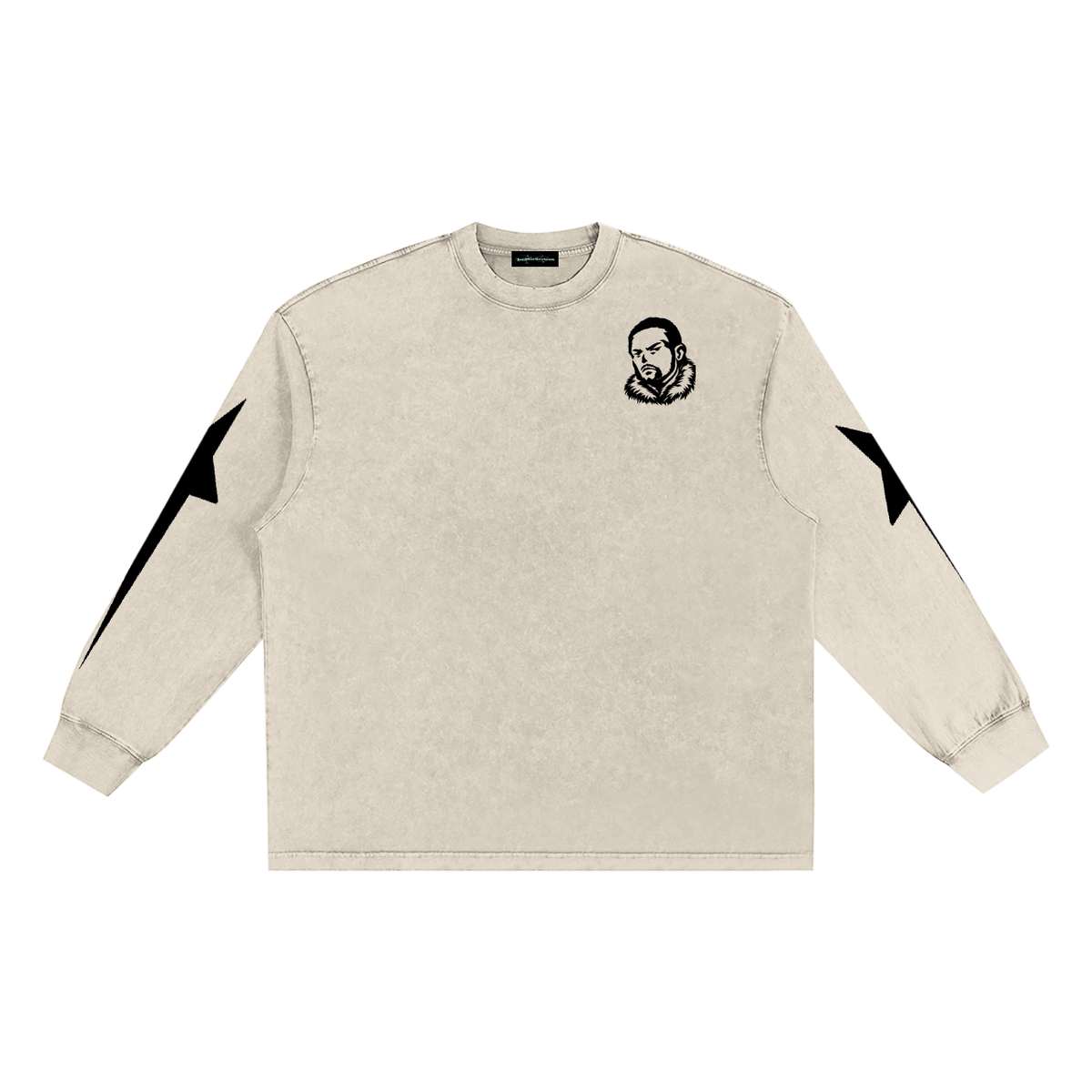 Overachievers Club' Snow Washed Frayed Edge Tee