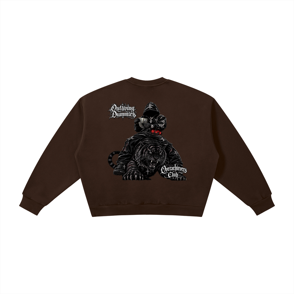 Overachievers Club' Oversized Boxy Fleece Hoodie, Sweatshirt, Sweatpant & Shorts Fit