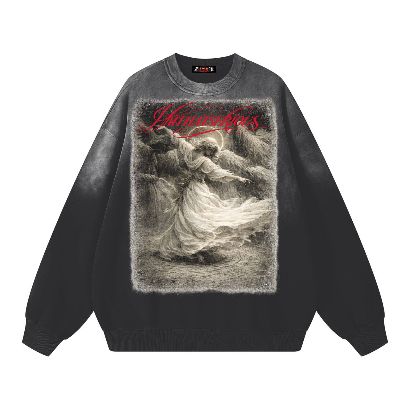 Sunfade Drop-Shoulder Cotton Sweatshirt