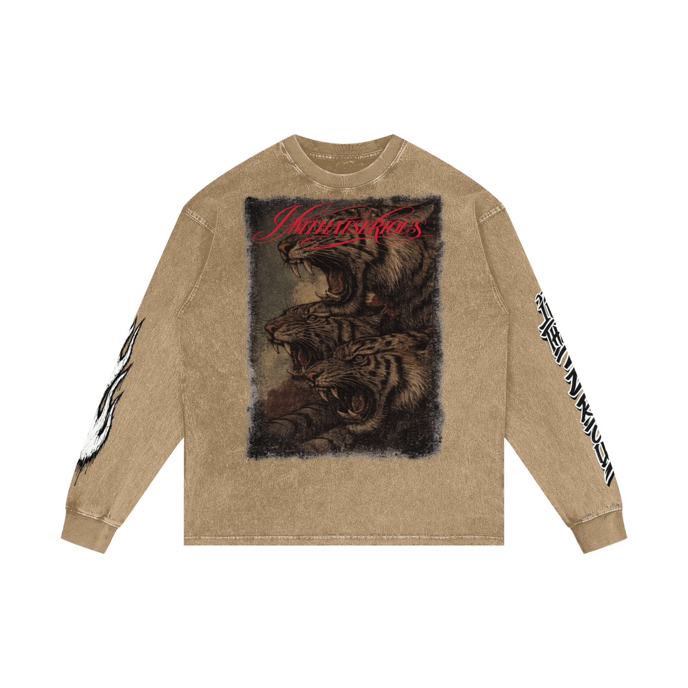 Acid Wash Oversize Long Sleeve T-Shirt