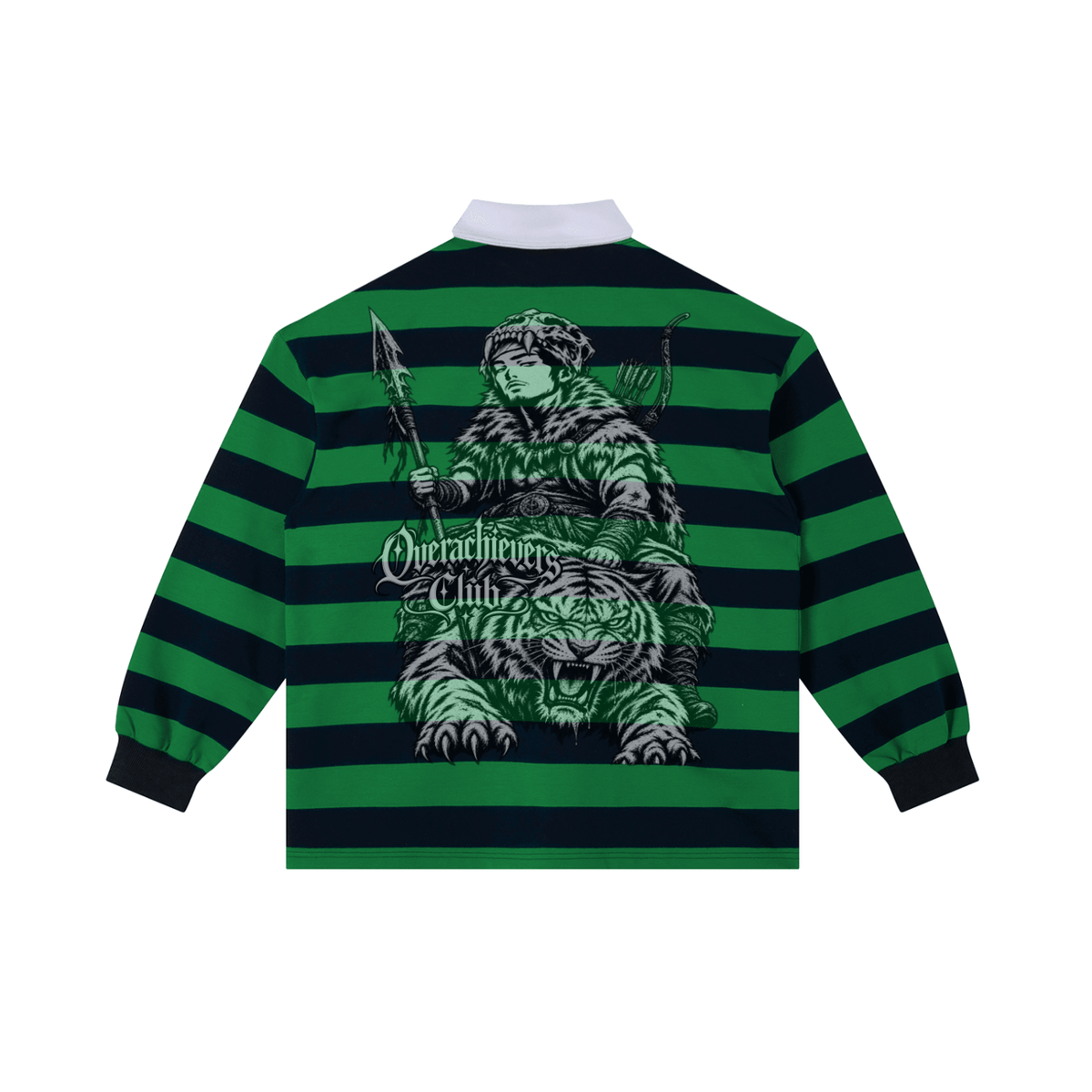 Overachievers Club' Color Block Stripe Polo Shirt - ImThatSerious