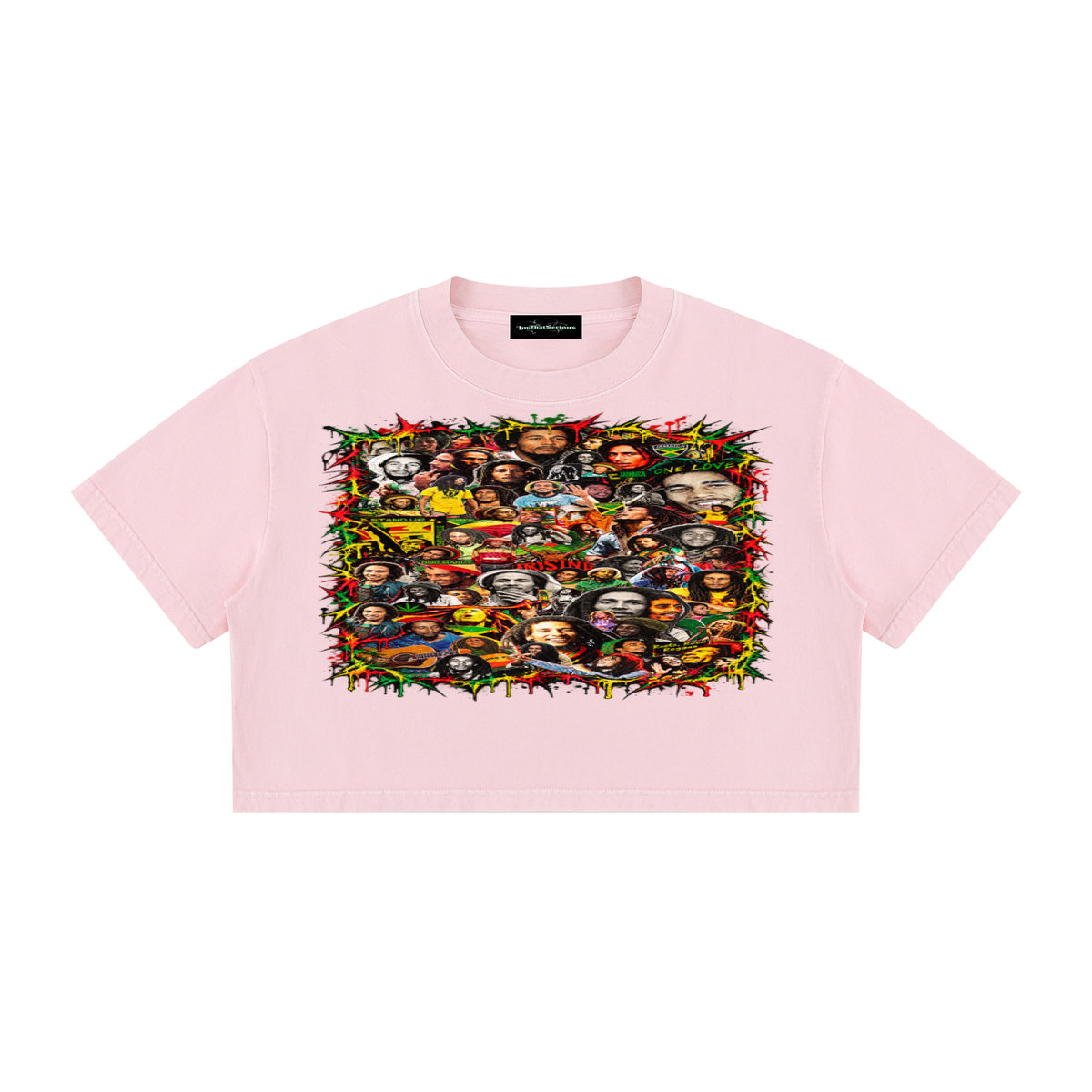 Marley' Women's Mineral Wash Crop T-Shirt