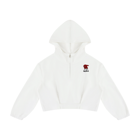 Overachievers Club' Women’s Boxy Quarter-Zip Hoodie