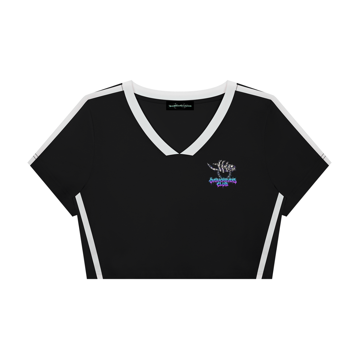 Overachievers Club' Women’s Slim Fit Color Block T-Shirt