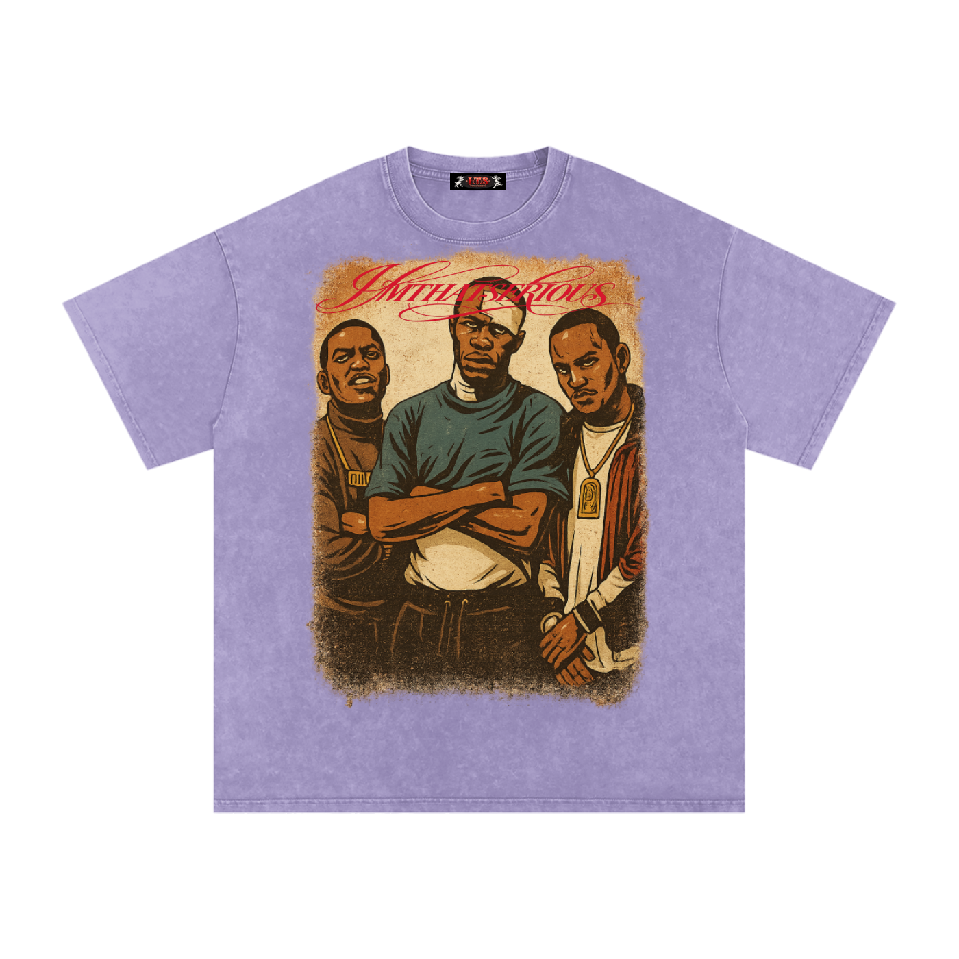 Snow Washed Oversized Cotton T-Shirt